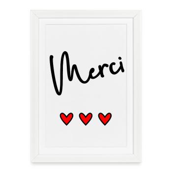 THANK YOU. MISTRESS. MASTER. THANK YOU MISTRESS - Framed poster (27 × 37 cm) - white - Front