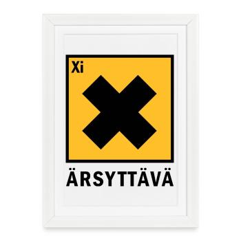 irritating - Framed poster (27 × 37 cm) - white - Front