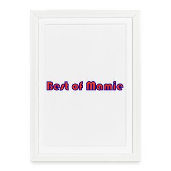 MOM. MOTHER's DAY. HAPPY MOTHER'S DAY. HEART - Framed poster (27 × 37 cm) - white - Front