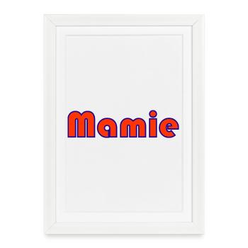 MOM. MOTHER's DAY. HAPPY MOTHER'S DAY. I LOVE YOU - Framed poster (27 × 37 cm) - white - Front