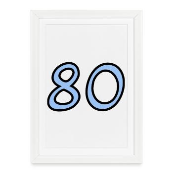 HAPPY BIRTHDAY. HAPPY BIRTHDAY. ANNIVERSARY. - Framed poster (27 × 37 cm) - white - Front