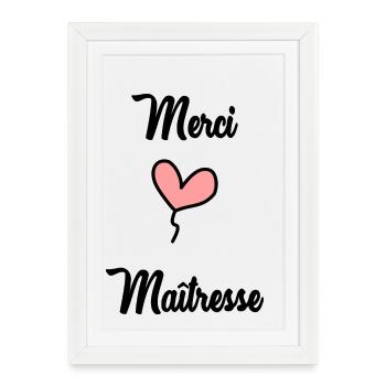 MISTRESS. THANK YOU. THANK YOU MISTRESS - Framed poster (27 × 37 cm) - white - Front