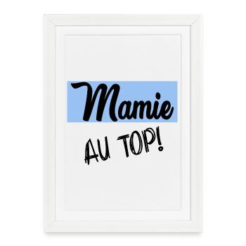 FÊTE DES MÈRES. BONNE FÊTE MAMIE. MAMIE - Affiche encadrée (27 × 37 cm) - blanc - Devant