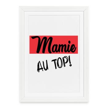 MAMIE. GRAND-MERE. FÊTE DES MÈRES - Affiche encadrée (27 × 37 cm) - blanc - Devant