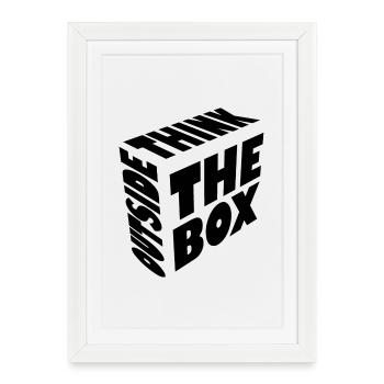 The art of thinking differently - Framed poster (27 × 37 cm) - white - Front