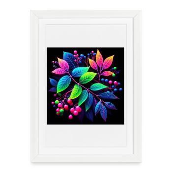 A Neon Plant - Framed poster (27 × 37 cm) - white - Front