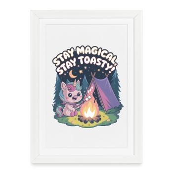 Restez magique, restez au chaud ! - Affiche encadrée (27 × 37 cm) - blanc - Devant