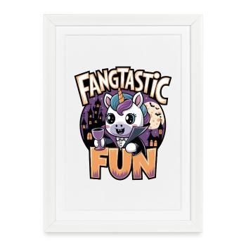 Fangtastic Fun - Framed poster (27 × 37 cm) - white - Front