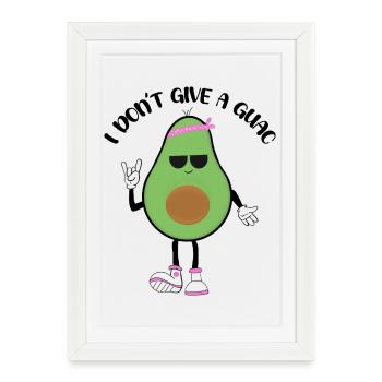 Sassy Avocado with Bandana - Framed poster (27 × 37 cm) - white - Front