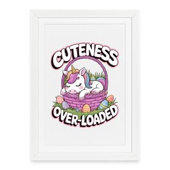 Cuteness Over-Loaded - Framed poster (27 × 37 cm) - white - Front