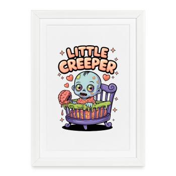 Little Creeper - Framed poster (27 × 37 cm) - white - Front
