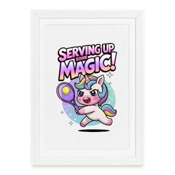 Serving Up Some Magic! - Framed poster (27 × 37 cm) - white - Front