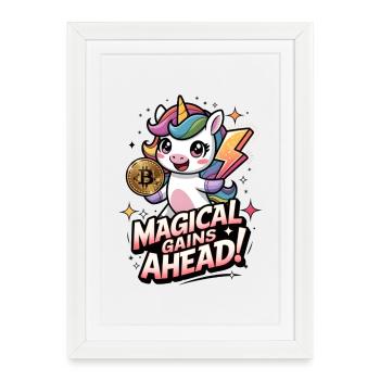 Gains magiques à venir ! - Affiche encadrée (27 × 37 cm) - blanc - Devant