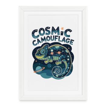 Cosmic Camouflage - Framed poster (27 × 37 cm) - white - Front