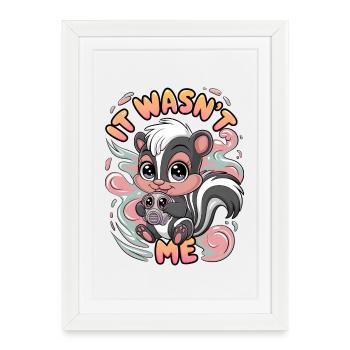 It Wasn't Me - Framed poster (27 × 37 cm) - white - Front