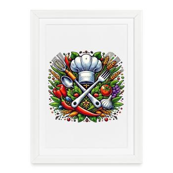 Koch Logo - Framed poster (27 × 37 cm) - white - Front