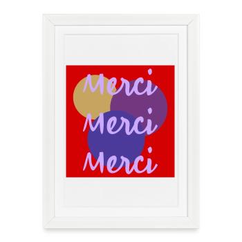 THANK YOU. MISTRESS. MASTER. THANK YOU MISTRESS - Framed poster (27 × 37 cm) - white - Front