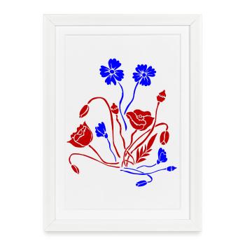 Fleur Picture Fleurs - Affiche encadrée (27 × 37 cm) - blanc - Devant
