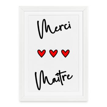 MASTER. MASTER - Framed poster (27 × 37 cm) - white - Front