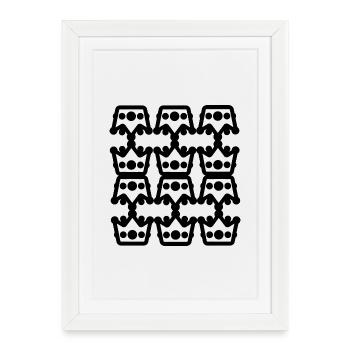 lamp-Type- design - Framed poster (27 × 37 cm) - white - Front