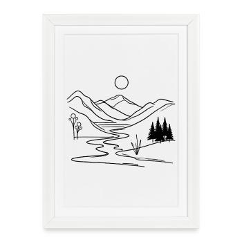 Évasion à Mystic Mountain - Affiche encadrée (27 × 37 cm) - blanc - Devant