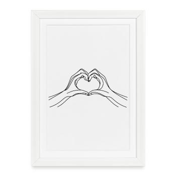 Sincère - Affiche encadrée (27 × 37 cm) - blanc - Devant