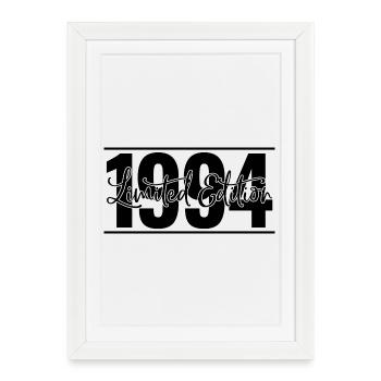Edition limitée 1994 - Affiche encadrée (27 × 37 cm) - blanc - Devant