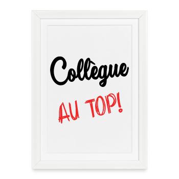 COLLEAGUE. HUMOR. RETIREMENT. RETIREMENT. RETIRED - Framed poster (27 × 37 cm) - white - Front