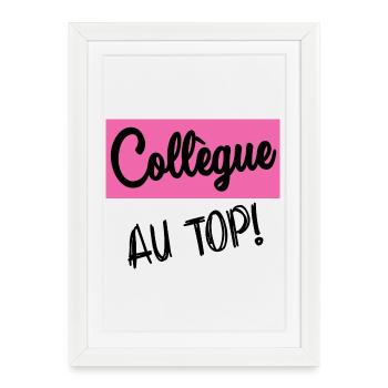 RETRAITE. RETRAITE. RETRAITEE. BONNE RETRAITE - Affiche encadrée (27 × 37 cm) - blanc - Devant