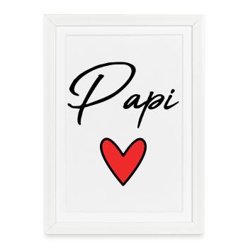 GRANDPA. DAD. FATHER'S DAY. HAPPY FATHER'S DAY - Framed poster (27 × 37 cm) - white - Front