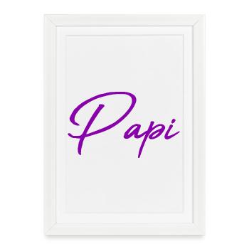 GRANDPA. GRANDPA. DAD. FATHER'S DAY. HAPPY FATHER'S DAY. - Framed poster (27 × 37 cm) - white - Front