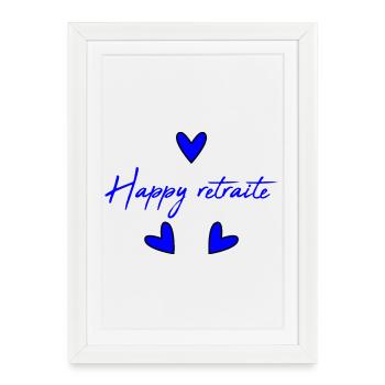 RETIREMENT. COLLEAGUE. RETIREMENT. RETIRED. RETIREMENT. - Framed poster (27 × 37 cm) - white - Front