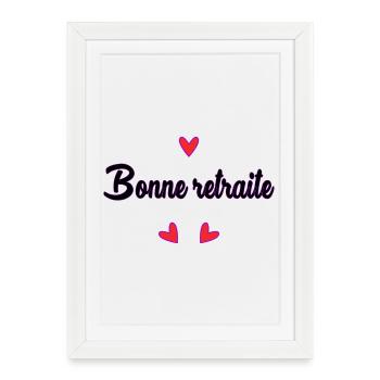 RETIREMENT. RETIREMENT. RETIRED. RETIREMENT - Framed poster (27 × 37 cm) - white - Front