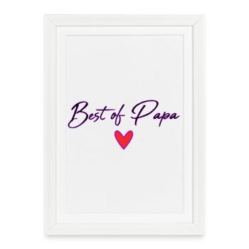 HAPPY FATHER'S DAY. DAD. FATHER'S DAY. FATHER. GOOD - Framed poster (27 × 37 cm) - white - Front