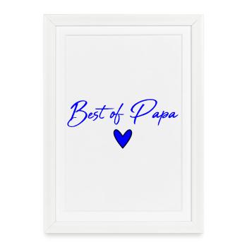 DAD. FATHER'S DAY. HAPPY FATHER'S DAY. HAPPY BIRTHDAY. - Framed poster (27 × 37 cm) - white - Front