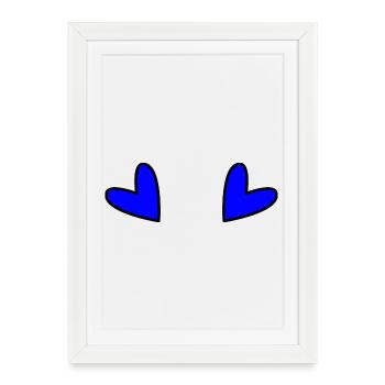 FATHER'S DAY. HAPPY FATHER'S DAY. DAD. HAPPY BIRTHDAY. - Framed poster (27 × 37 cm) - white - Front