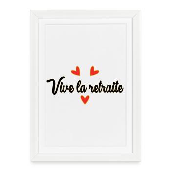 RETIREMENT. HAPPY RETIREMENT. HAPPY RETIREMENT - Framed poster (27 × 37 cm) - white - Front