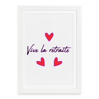 RETIREMENT. HAPPY RETIREMENT. HAPPY RETIREMENT - Framed poster (27 × 37 cm) - white - Front
