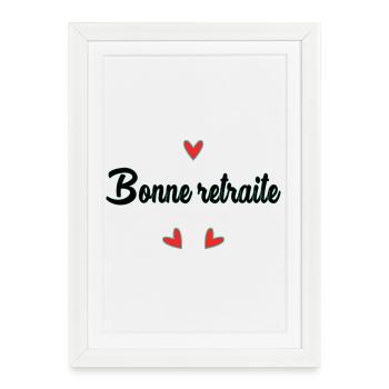 RETIREMENT. HOLIDAY. RETIREMENT. RETIRED. RETIREMENT. - Framed poster (27 × 37 cm) - white - Front
