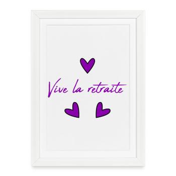 RETIREMENT. HOLIDAY. RETIREMENT. RETIRED. RETIREMENT. - Framed poster (27 × 37 cm) - white - Front