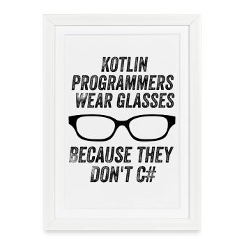 Lustige Programmierer - Gerahmtes Poster (27 × 37 cm) - Weiß - Vorne