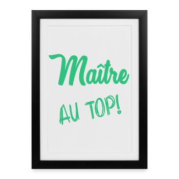 MASTER - Framed poster (27 × 37 cm) - black - Front