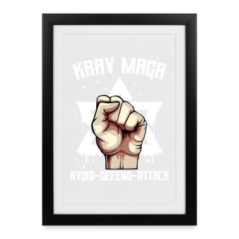 Krav Maga - Framed poster (27 × 37 cm) - black - Front