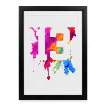 13 YEARS 13TH BIRTHDAY - Framed poster (27 × 37 cm) - black - Front