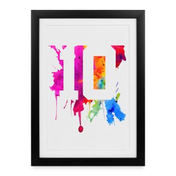 10 YEARS 10TH BIRTHDAY - Framed poster (27 × 37 cm) - black - Front