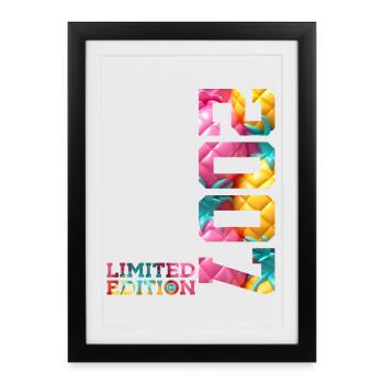 19E ANNIVERSAIRE ÉDITION LIMITÉE 2007 - Affiche encadrée (27 × 37 cm) - noir - Devant