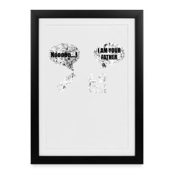 IT Informatik Technik Techniker Witz Spruch Lustig - Gerahmtes Poster (27 × 37 cm) - Schwarz - Vorne