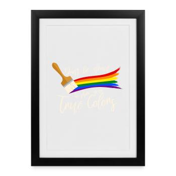 Gay Pride - Framed poster (27 × 37 cm) - black - Front