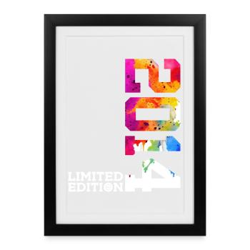 12E ANNIVERSAIRE ÉDITION LIMITÉE 2014 - Affiche encadrée (27 × 37 cm) - noir - Devant