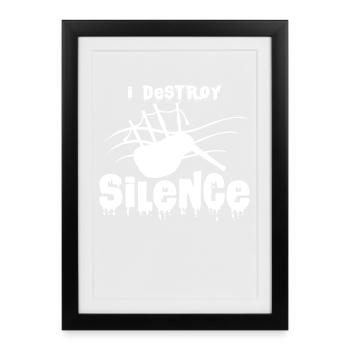 cornemuses - Affiche encadrée (27 × 37 cm) - noir - Devant
